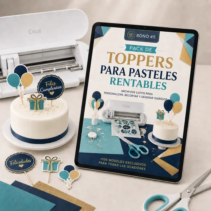 Pack de Toppers para Tortas Rentables